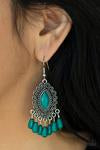 Load image into Gallery viewer, Private Villa Blue Earrings
