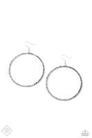 Wide Curves Ahead Silver Earring ~ Paparazzi Accessories
