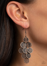 Load image into Gallery viewer, Blushing Blooms Copper Earring
