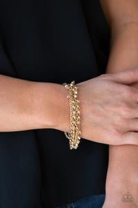 Paparazzi Cash Confidence Gold Bracelet