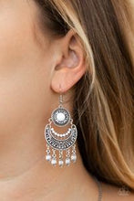 Load image into Gallery viewer, Mantra To Mantra White Earring ~ Paparazzi Accessories
