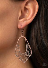 Load image into Gallery viewer, Grapevine Glamour - copper - Paparazzi earrings
