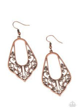 Load image into Gallery viewer, Grapevine Glamour - copper - Paparazzi earrings
