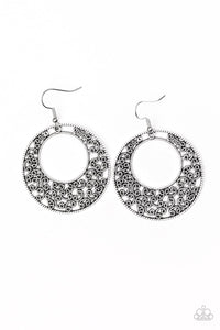 Wistfully Winchester Silver Earring ~ Paparazzi