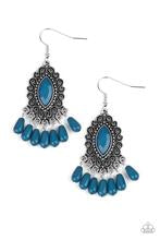 Load image into Gallery viewer, Private Villa Blue Earrings
