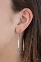 Load image into Gallery viewer, Cool Curves Silver Hoop Earring
